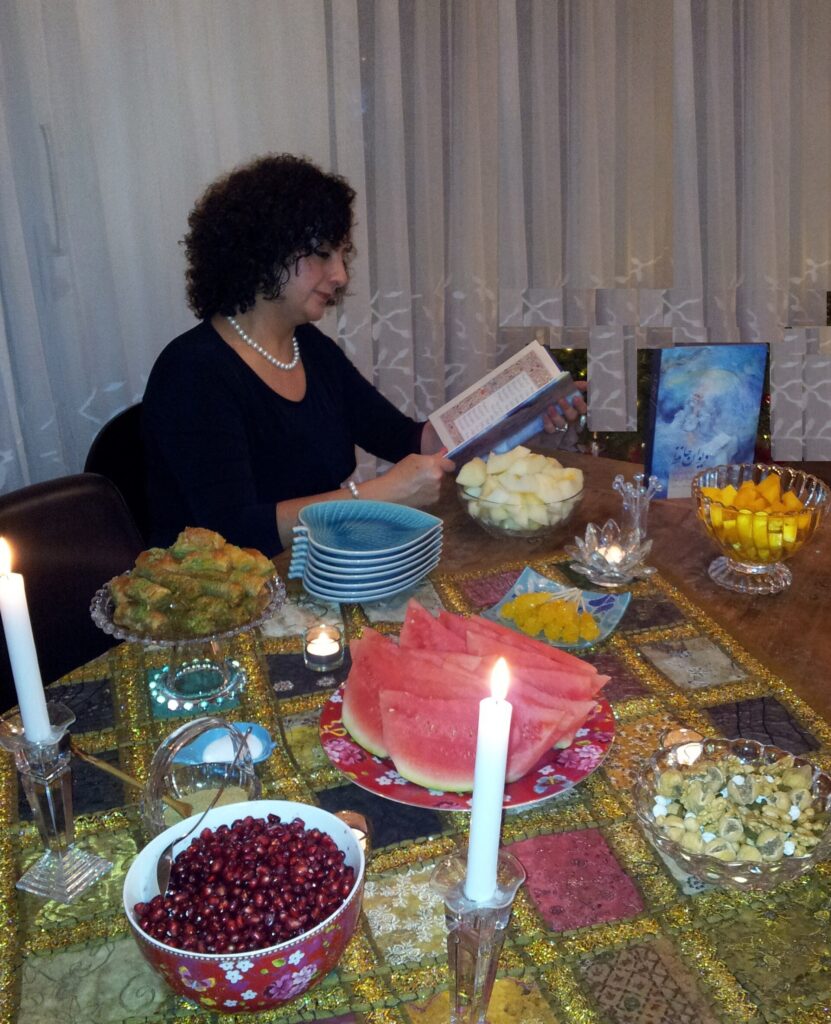 Reading Hafez on Yalda night
