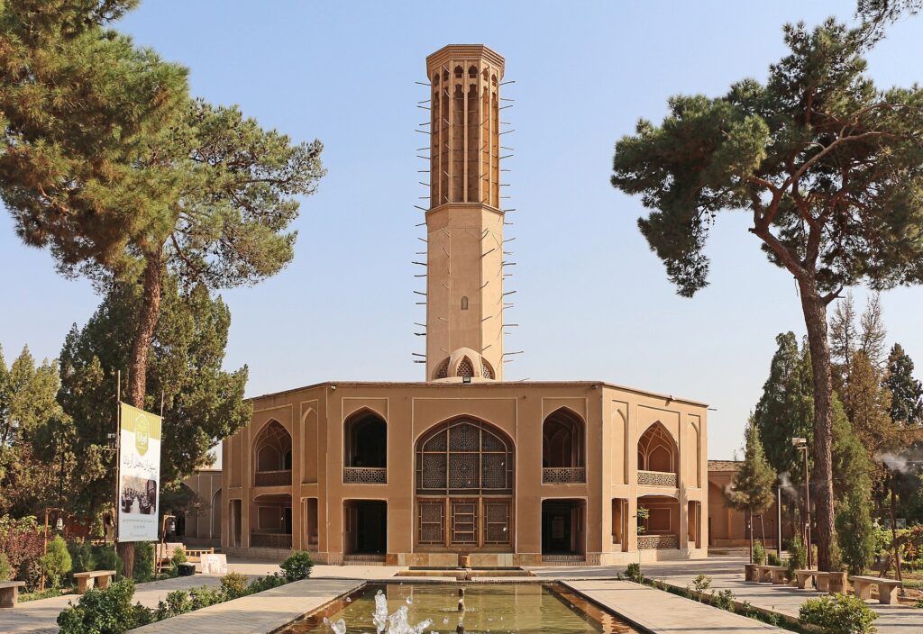 The windcatcher pavilion of Dowlatabad Garden in Yazd